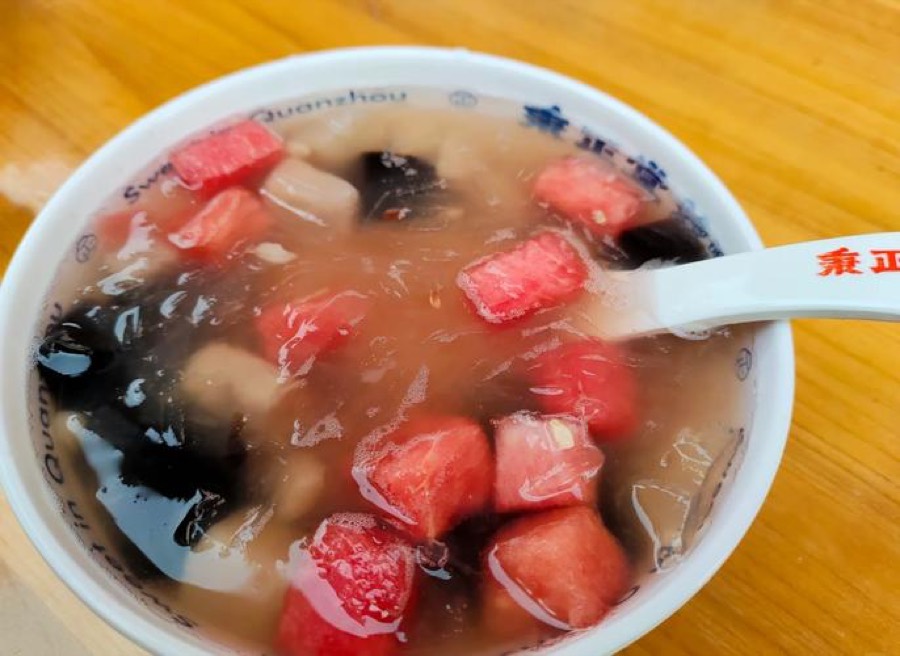 石花膏四果汤